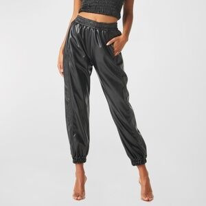 NWT | Kasta Faux-Leather Jogger Pants | Sz M